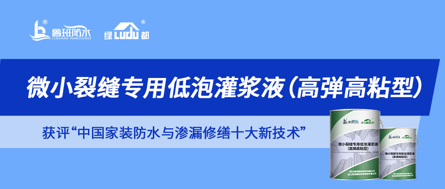 解鎖“中國家裝防水與滲漏修繕十大新技術”獲獎產品 | 微小裂縫滲漏 一“堵”為快！